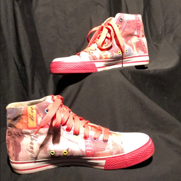 Fuel Shoes - Velvet Magazine Print FUEL Hightop, NWOT, 9 OBO